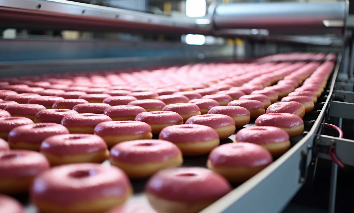 Donuts on the conveyor belt